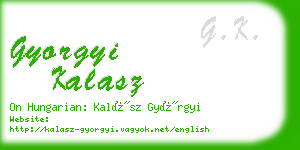 gyorgyi kalasz business card